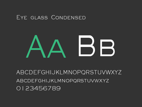 Eye glass Condensed