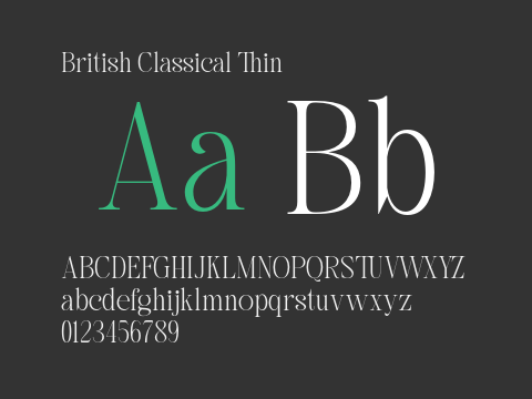 British Classical Thin