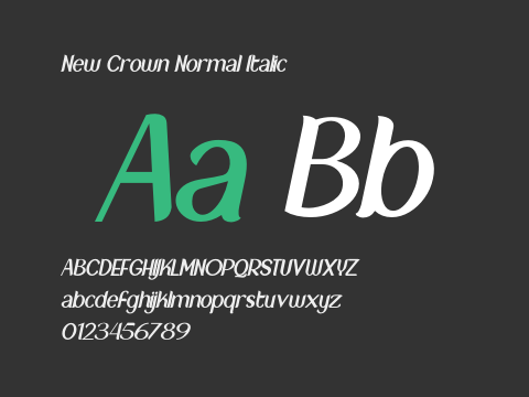 New Crown Normal Italic