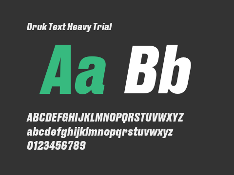 Druk Text Heavy Trial