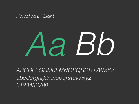 Helvetica LT Light