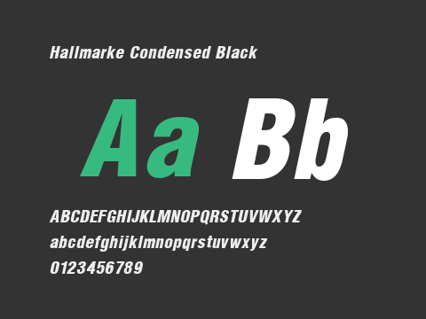 Hallmarke Condensed Black