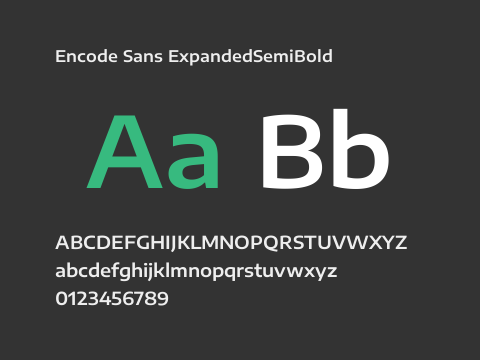 Encode Sans ExpandedSemiBold