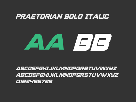 Praetorian Bold Italic