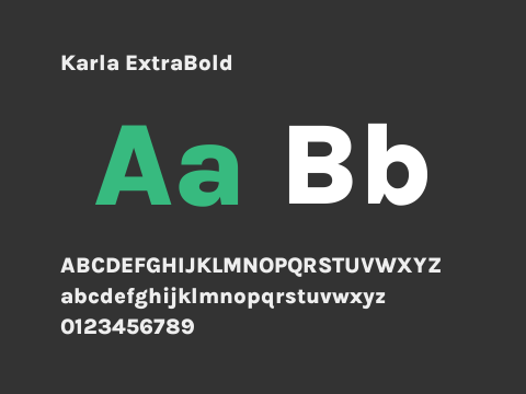 Karla ExtraBold