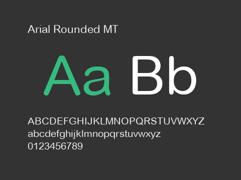 Arial Rounded MT