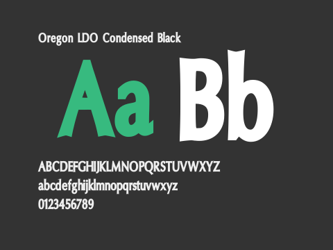 Oregon LDO Condensed Black