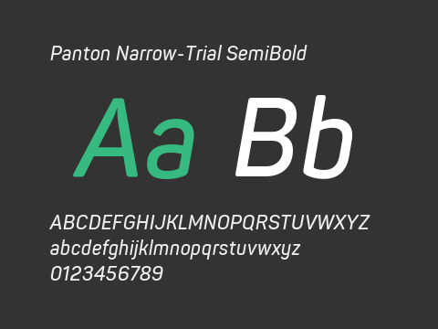 Panton Narrow-Trial SemiBold