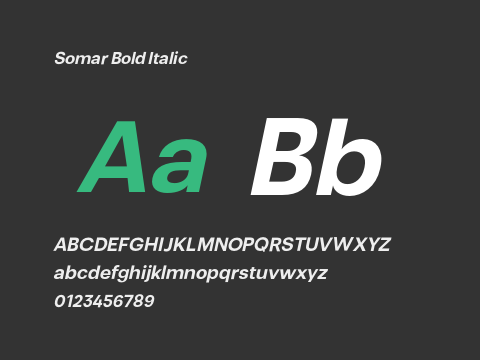 Somar Bold Italic