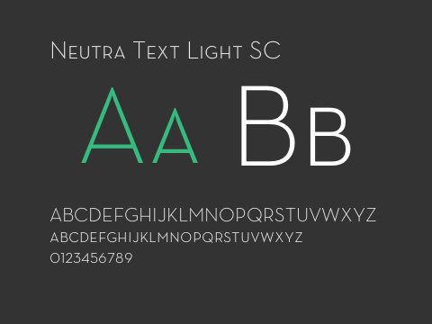 Neutra Text Light SC