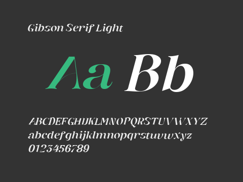 Gibson Serif Light