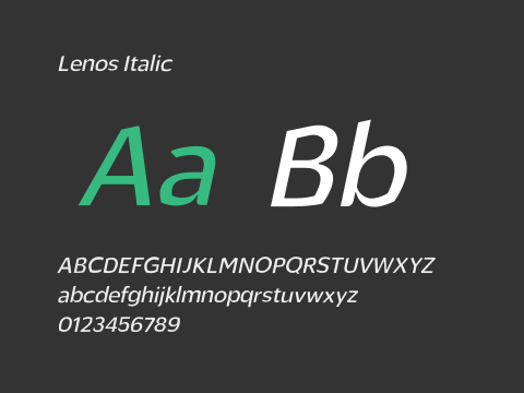 Lenos Italic