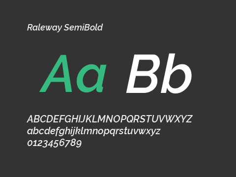 Raleway SemiBold