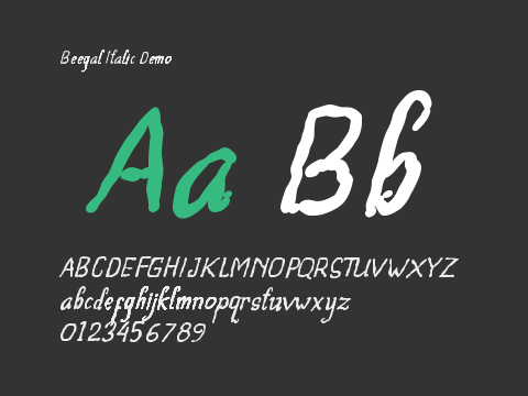 Beegal Italic Demo