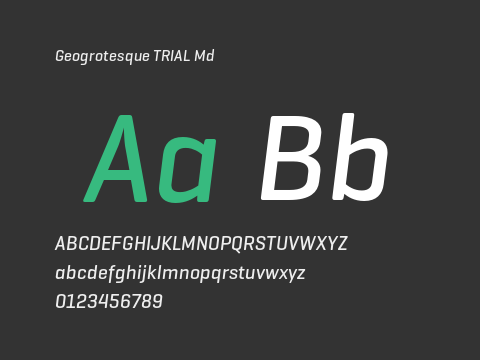 Geogrotesque TRIAL Md