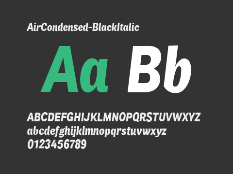 AirCondensed-BlackItalic