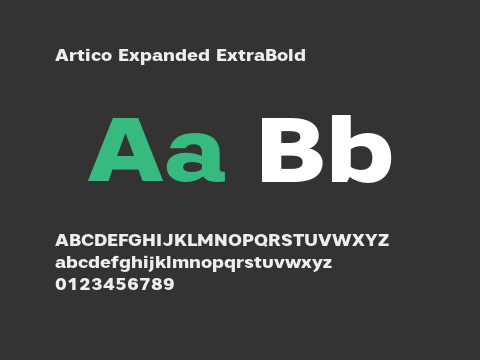 Artico Expanded ExtraBold