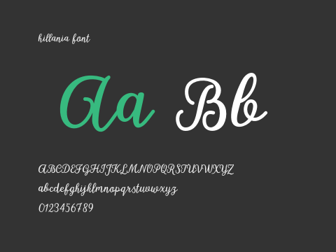 hillania font