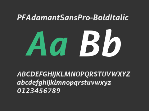 PFAdamantSansPro-BoldItalic