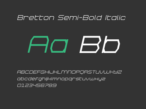 Bretton Semi-Bold Italic