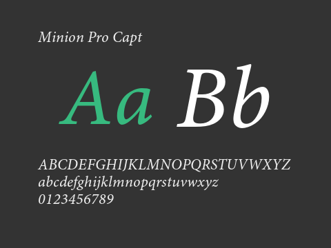 Minion Pro Capt