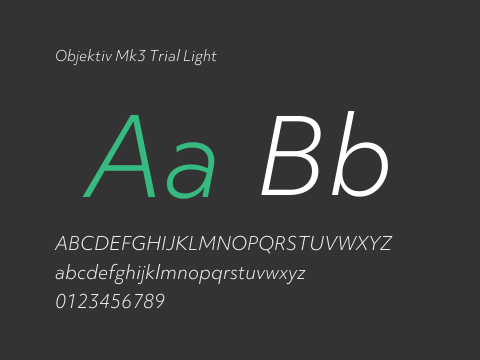 Objektiv Mk3 Trial Light