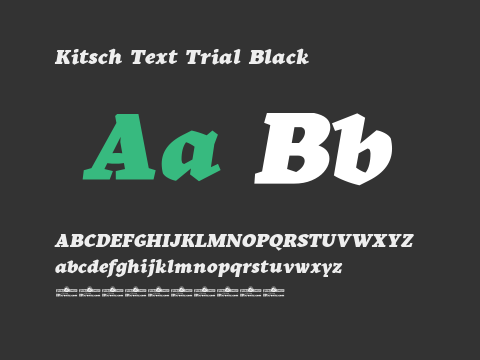 Kitsch Text Trial Black