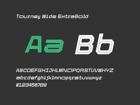 Tourney Wide ExtraBold