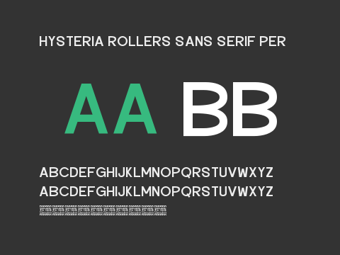 Hysteria Rollers Sans Serif Per