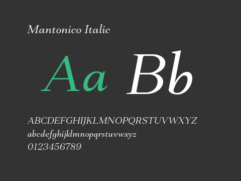 Mantonico Italic