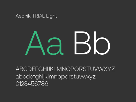 Aeonik TRIAL Light