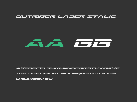 Outrider Laser Italic