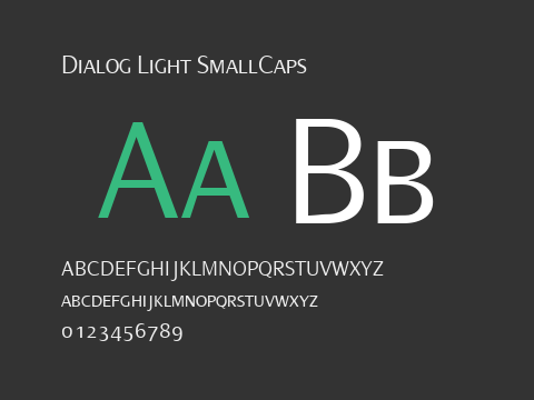 Dialog Light SmallCaps