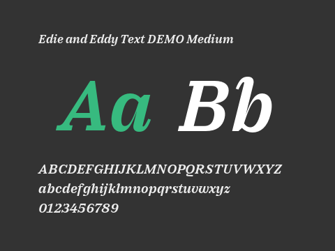 Edie and Eddy Text DEMO Medium