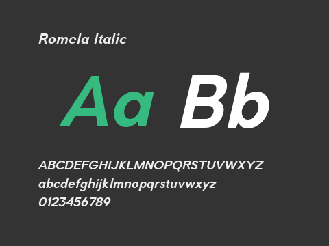 Romela Italic