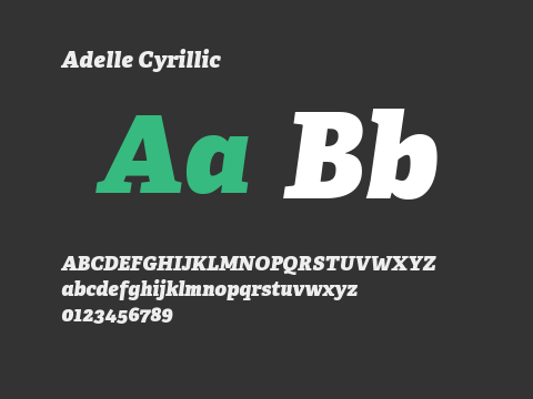 Adelle Cyrillic