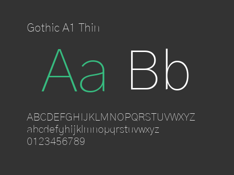 Gothic A1 Thin