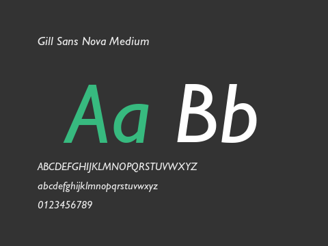 Gill Sans Nova Medium