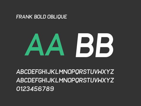 Frank Bold Oblique