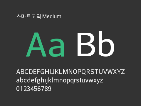스마트고딕 Medium