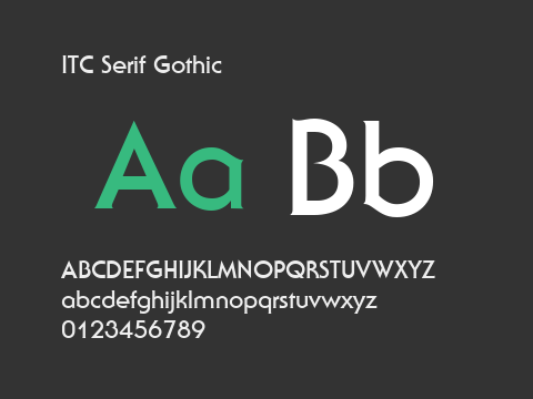 ITC Serif Gothic