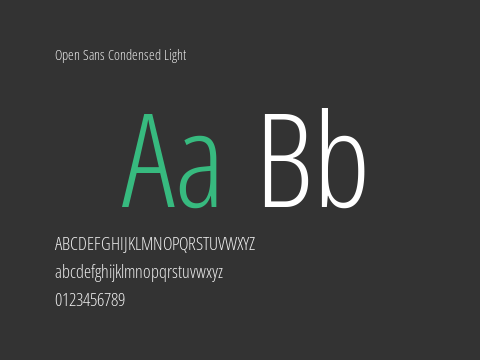 Open Sans Condensed Light