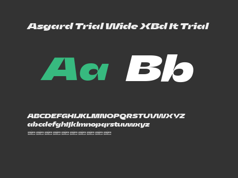 Asgard Trial Wide XBd It Trial