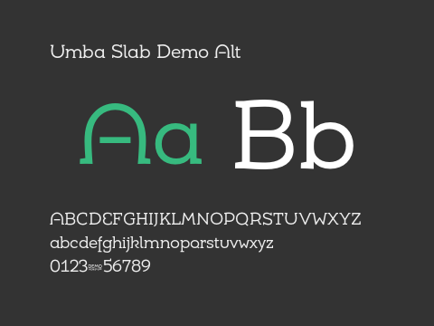 Umba Slab Demo Alt