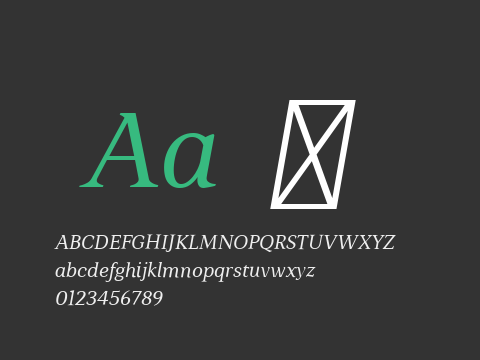 Nena Serif Light italic