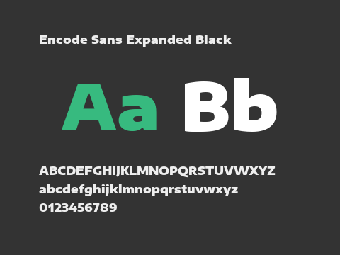 Encode Sans Expanded Black