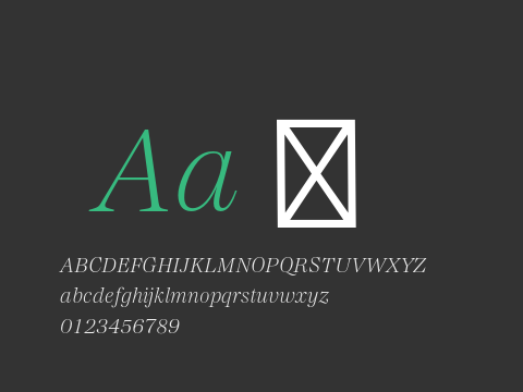 MadiganText-ExtralightItalic