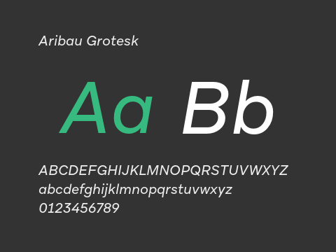 Aribau Grotesk