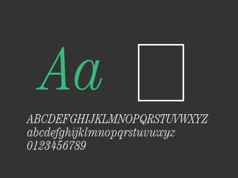 Century Light Condensed SSi