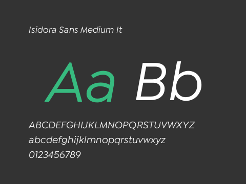 Isidora Sans Medium It